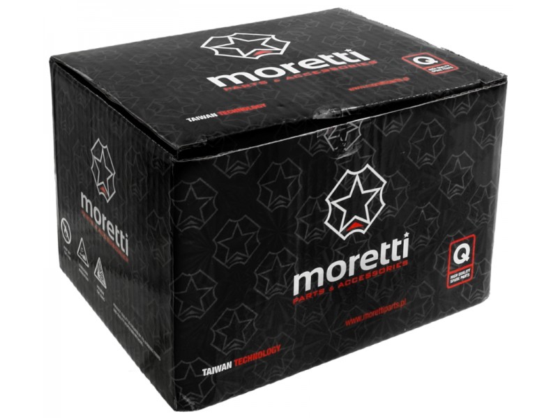 Moretti Cylinder and cylinder head for moped 2T 90cc AM6, violet