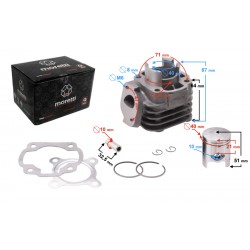 Moretti cylinder for scooter 2T 50cc 1PE40QMB bolt 10mm