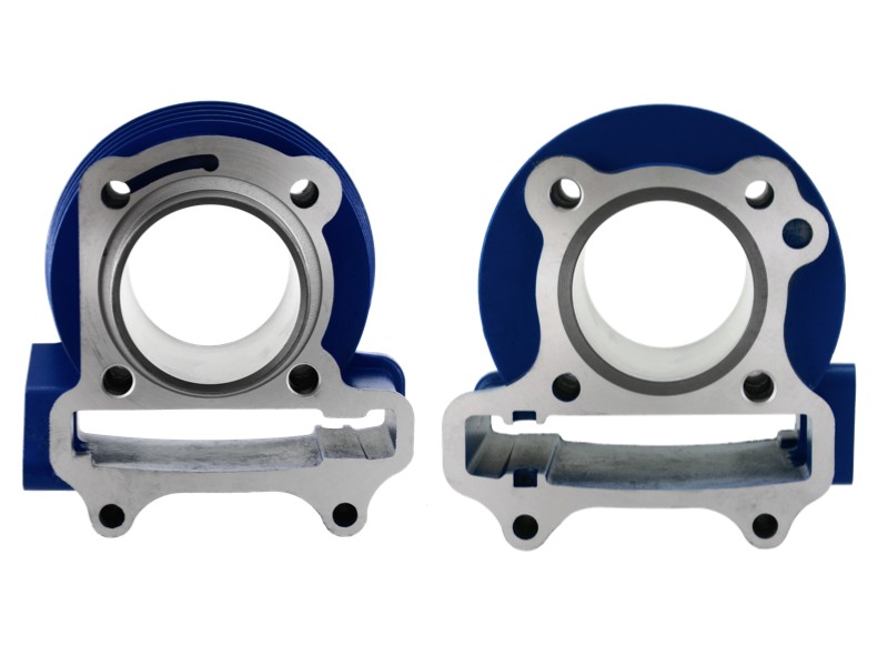 Moretti 50cc cylinder for Huragan 5 scooter with horizontal engine / blue