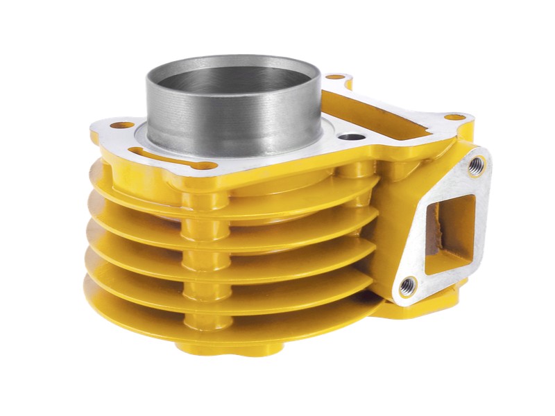 Moretti 60cc cylinder for Huragan 5 scooter with horizontal engine / yellow