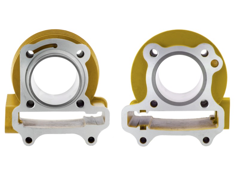 Moretti 60cc cylinder for Huragan 5 scooter with horizontal engine / yellow