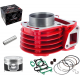 Moretti 80cc cylinder for Huragan 5 scooter with horizontal engine / red Moretti 80cc cylinder for Huragan 5 scooter with horizontal engine / red
