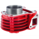 Moretti 80cc cylinder for Huragan 5 scooter with horizontal engine / red Moretti 80cc cylinder for Huragan 5 scooter with horizontal engine / red
