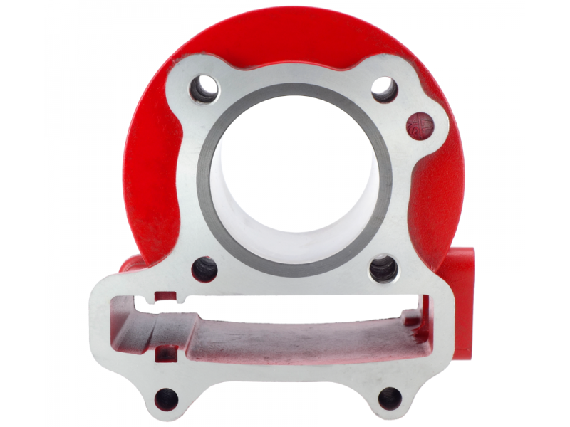 Moretti 80cc cylinder for Huragan 5 scooter with horizontal engine / red Moretti 80cc cylinder for Huragan 5 scooter with horizontal engine / red