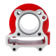 Moretti 80cc cylinder for Huragan 5 scooter with horizontal engine / red Moretti 80cc cylinder for Huragan 5 scooter with horizontal engine / red