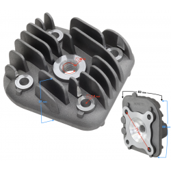 Moretti Cylinder head for scooter 2T 50cc 1PE40QMB