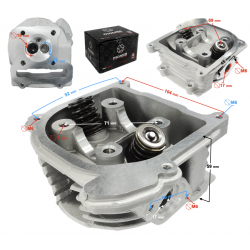 Cylinder head for scooter 4T 80cc 139QMB, long valves