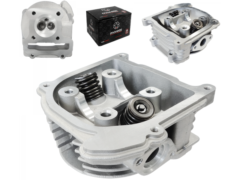 Moretti Cylinder head for scooter 4T 80cc 139QMB short valves