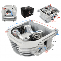 Moretti Cylinder head for scooter 4T 80cc 139QMB short valves