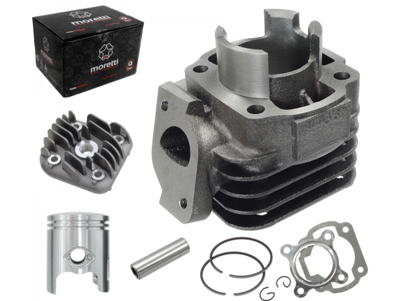 Cylinder and cylinder head for scooter 2T 50cc 1PE40QMB, bolt 10mm