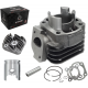 Cylinder and cylinder head for scooter 2T 50cc 1PE40QMB, bolt 10mm