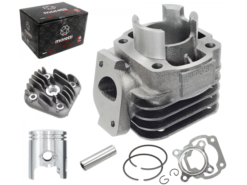 Cylinder and cylinder head for scooter 2T 50cc 1PE40QMB, bolt 12mm