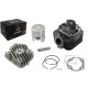 Moretti Cylinder and cylinder head for scooter 2T 70cc 1PE40QMB, bolt 10mm