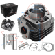 Moretti Cylinder and cylinder head for scooter 2T 70cc 1PE40QMB, bolt 12mm
