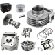 Moretti 80cc Cylinder and cylinder head for Huragan 5 scooter with horizontal engine