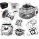 Moretti 80cc Cylinder and cylinder head for Huragan 5 scooter with horizontal engine