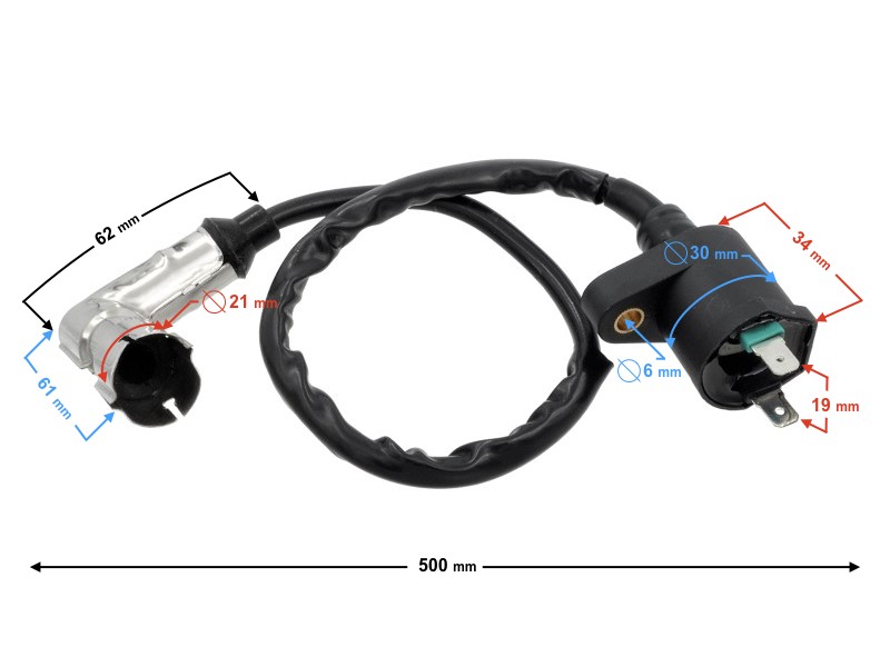 High-voltage coil for motorcycle FNX