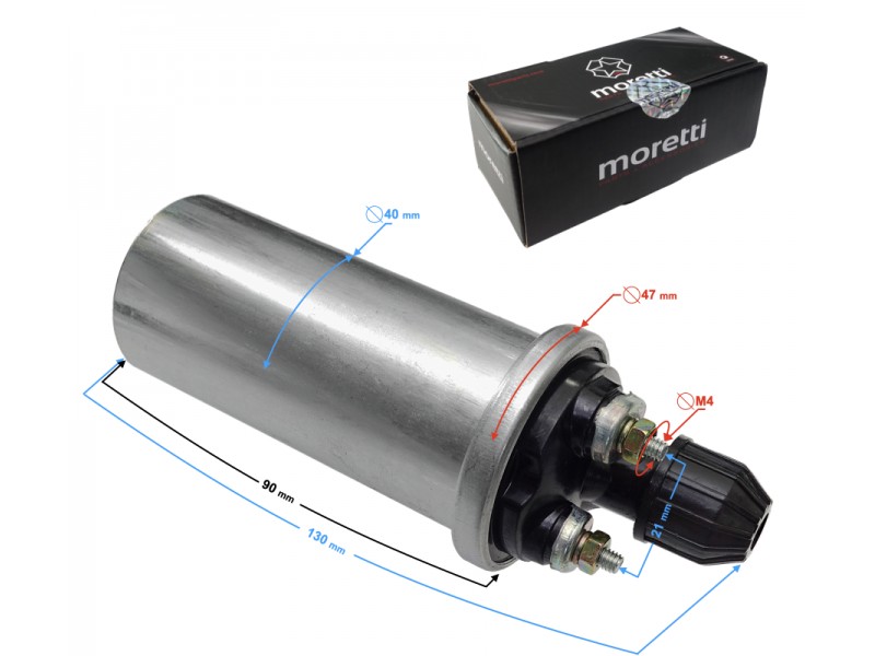Bottle ignition coil for 6V Simson