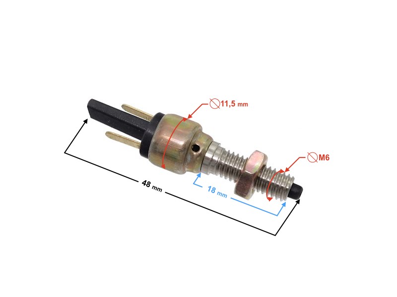Front brake stop sensor for Simson moped