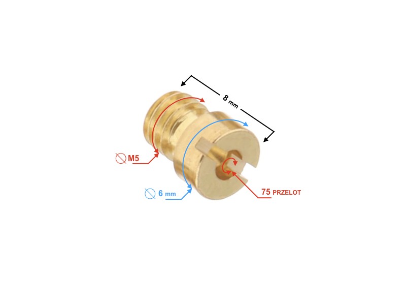 Carburetor nozzles M5 75