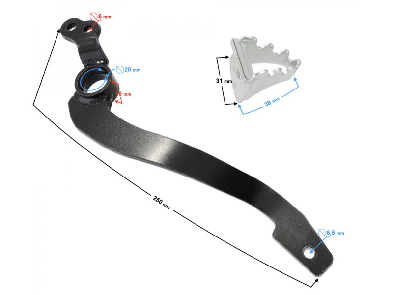 (WHOLESALE) NXT150 Foot Brake Lever