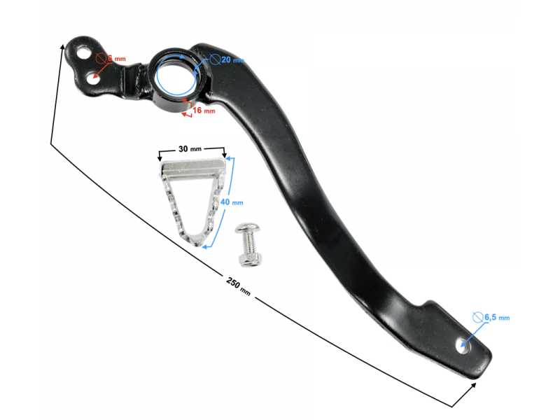 (WHOLESALE) NXT250 Base Foot Brake Lever