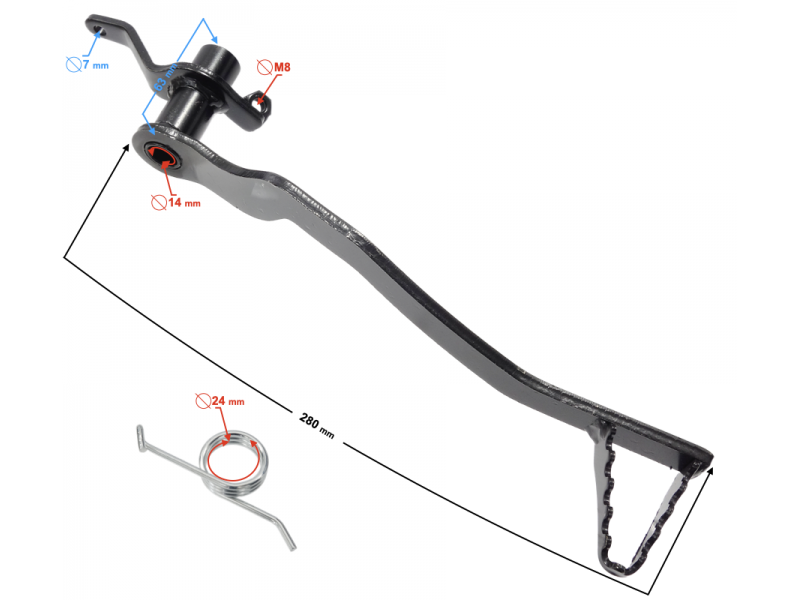 (WHOLESALE) NXT125 Foot Brake Lever