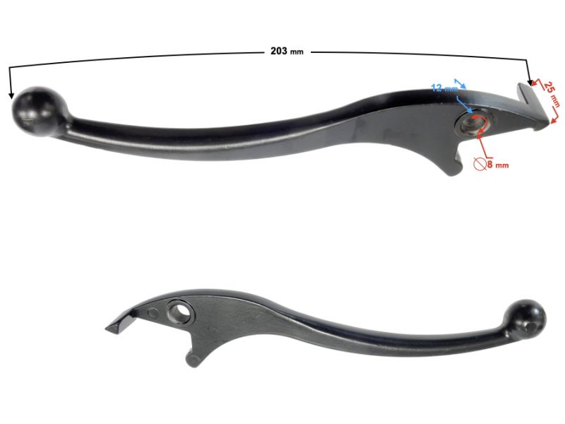 Left brake lever for ATV 50/70/90/110/125 cc