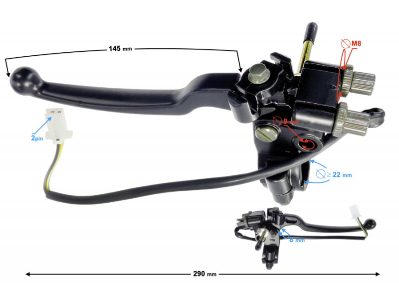 Left brake lever Quatro