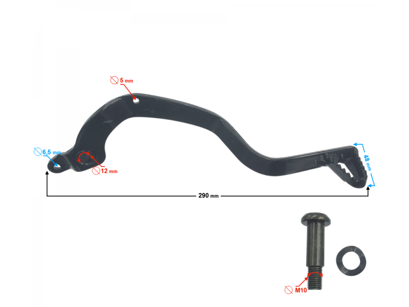 (WHOLESALE) Foot brake lever Hyper 125