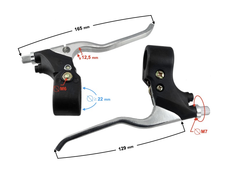Hand brake lever left and right for Pocket Bike moped