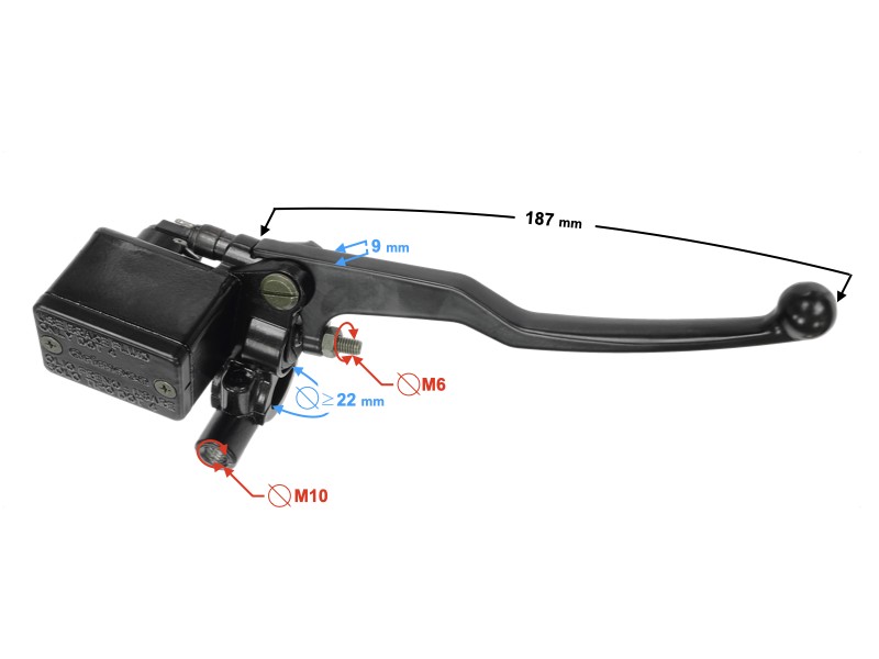 Hand brake lever for MZ