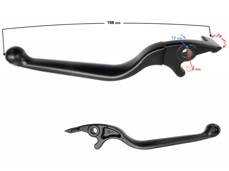 Rear brake lever YADEA E8S