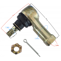 Left tie rod end HISUN Tactic 550 Left tie rod end HISUN Tactic 550