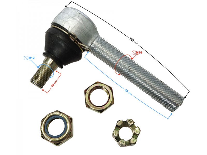 Tie rod end M12xM16 Tie rod end M12xM16