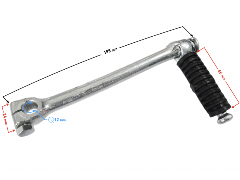 Starter lever for dirt bike 125 (12mm)