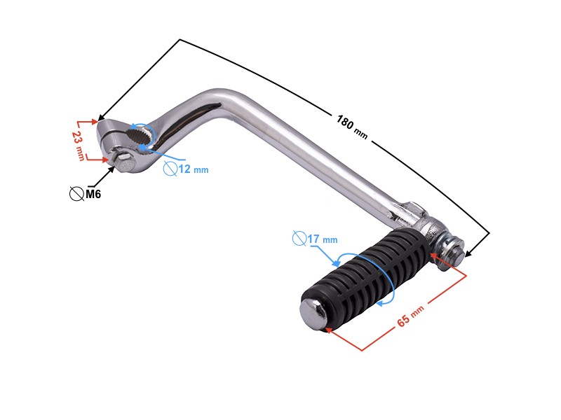 Kickstarter lever for 110cc BTS-engine
