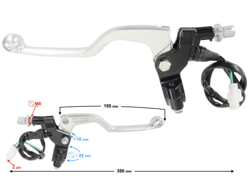 (WHOLESALE) Clutch Lever NXT250L / NXT250 Base
