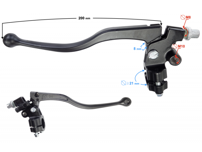 (WHOLESALE) Clutch lever VOGE 125R (271510196-0002) (WHOLESALE) Clutch lever VOGE 125R (271510196-0002)