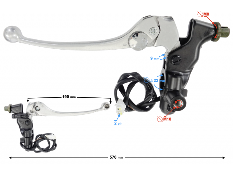 (WHOLESALE) Clutch Lever VOGE 525DSX Euro 5 (271510212-0001)
