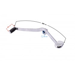 Foot gear shift lever for a motorcycle with Moretti-engine Foot gear shift lever for a motorcycle with Moretti-engine