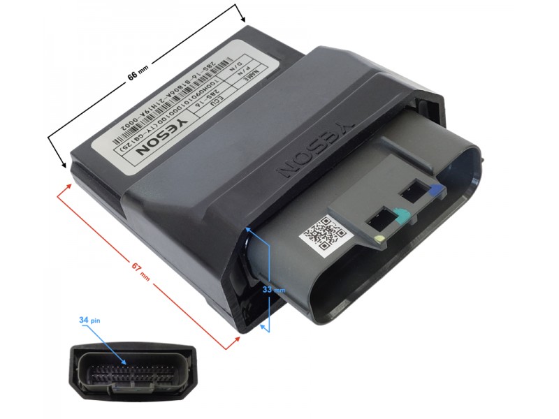 ECU controller for Cafe Racer Euro 5