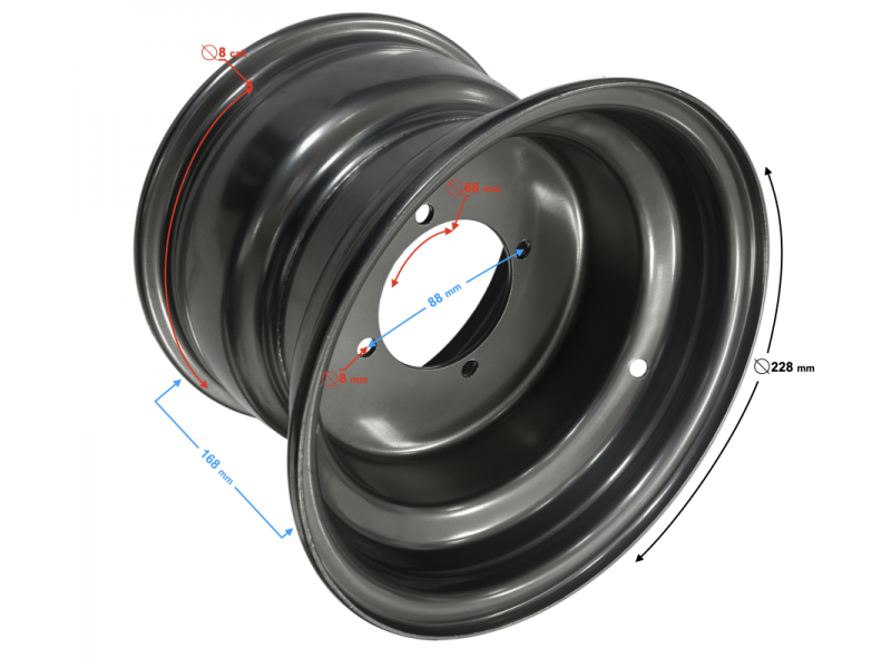 Rear rim ATV Rocky/Thor 125