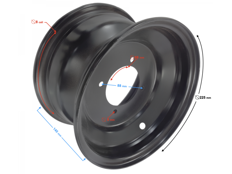 ATV Raptor 125 Front Rim