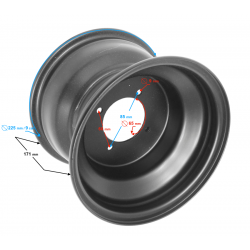 Rear rim ATV Raptor 125