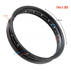 Rear rim CROSS NXT125