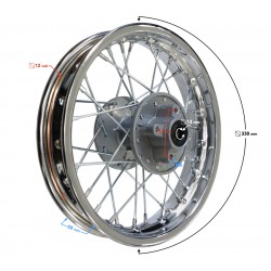 Rear rim 12x1,85 (67mm spacing) Dirt bike