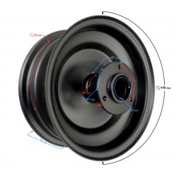 Front rim 6 mini ATV Front rim 6 mini ATV