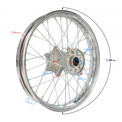 Rear steel rim 18-2.15