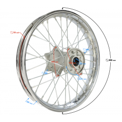 Steel rear rim DB250 MZK